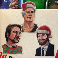 Image 3 of DIE HARD Christmas Fridge Magnet 3 PACK!