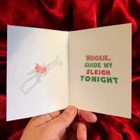 Image 4 of CHEWIE the RED NOSED REINDEER Christmas Card!