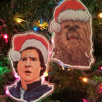 Image 3 of HAN/CHEWIE Christmas Ornament 2 PACK!