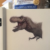 Image 2 of TREX Jurassic FRIDGE MAGNET