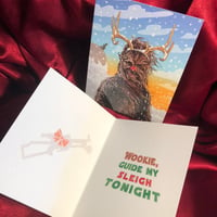 Image 5 of CHEWIE the RED NOSED REINDEER Christmas Card!