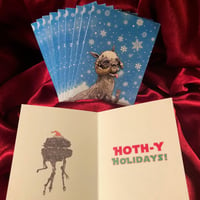 Image 1 of 10 PACK TAUNTAUN CHRISTMAS CARDS!