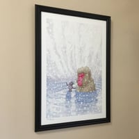 Image 3 of SNOW MONKEY 13x19" Giclée PRINT!