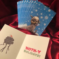 Image 3 of 10 PACK TAUNTAUN CHRISTMAS CARDS!