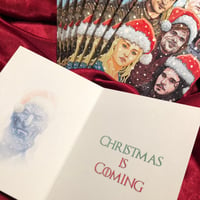 Image 3 of 10 PACK White Walker Christmas CARDS!