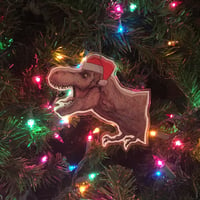 Image 3 of JURASSIC TREX Christmas ORNAMENT