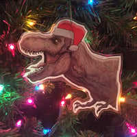 Image 4 of JURASSIC TREX Christmas ORNAMENT