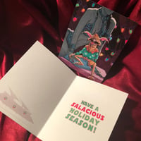 Image 5 of 10 PACK SALACIOUS Christmas CARDS!