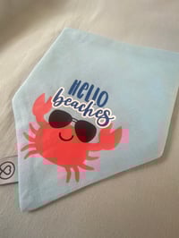 Image 2 of Hello Beaches / Crabs Reversible Bandana 