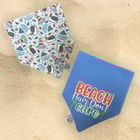 Image 1 of Beach Hair Don’t Care / Seagulls Reversible Bandana 