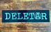 Image of DELETÄR - logo sticker