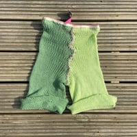 GREEN KNIT SHORTS