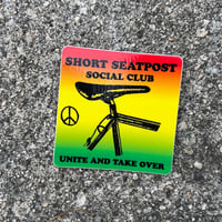 Short Seatpost Social Club Charitable Sticker