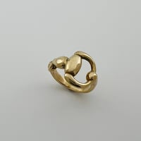 Image 2 of SNAFFLE BIT Ring 10K YELLOW GOLD