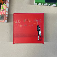 Image 1 of "When I Grow Up" Mini Canvas 1/1 (red)
