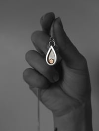 Recycled Sterling Silver & Brass Pendant