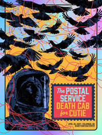 Image 1 of The Postal Service/ Death Cab For Cutie Poster (Foil Variant)