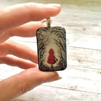 Image 3 of Red Riding Hood in Gloomy Wood Resin Pedant