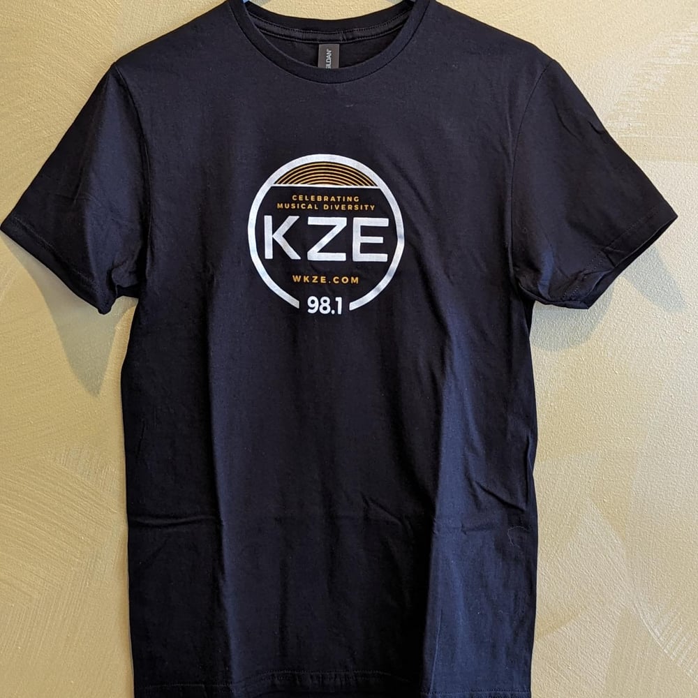 Image of T-shirt: Black, logo with white lettering