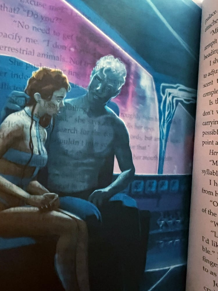 Image of Vellum Page Overlay "No Strings Attached." by Listening_Stars_ -- bookish art Petra Palerno alien ro