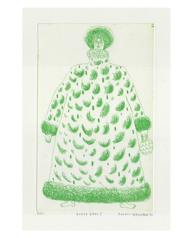 Luvly Lady Etching 3 (Schäfer Grafik)