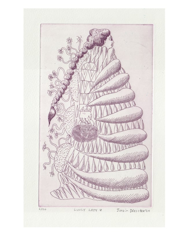 Luvly Lady Etching 4 (Schäfer Grafik)