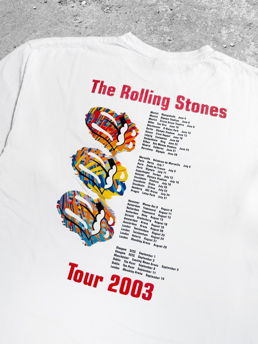 ROLLING STONES EUROPEAN TOUR 2003 Tシャツ Band Tees × The Rolling Stones × Vintage Vintage The Rolling