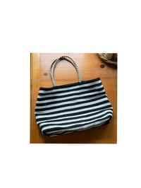 Image 2 of striped tote