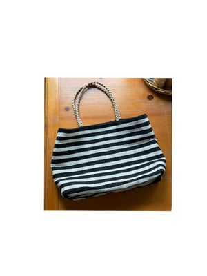 Image of striped tote