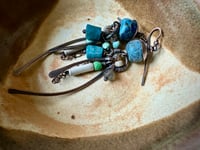 Image 3 of Blue Afternoons earrings/ Underground series n27