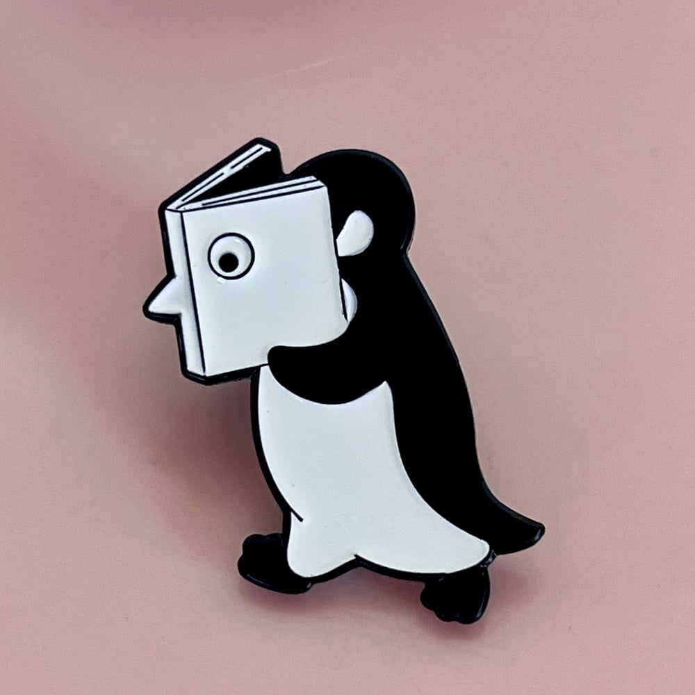 Image of Reading Penguin Pin