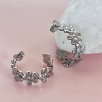 Image 1 of Midi daisy half hoops