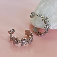 Image 3 of Midi daisy half hoops