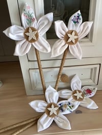 Image 2 of Memory Flowers custom created for a clients from loved ones handkerchiefs