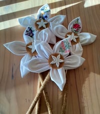 Image 4 of Memory Flowers custom created for a clients from loved ones handkerchiefs