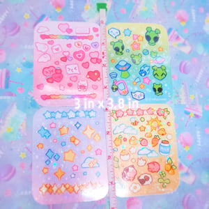 Image of mini holo deco sticker sheets