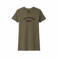 Image 1 of "Bolted" Women's Tee - Military Green