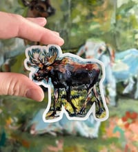 Image 1 of Moose Sticker – Vinyl moose sticker