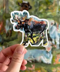 Image 2 of Moose Sticker – Vinyl moose sticker