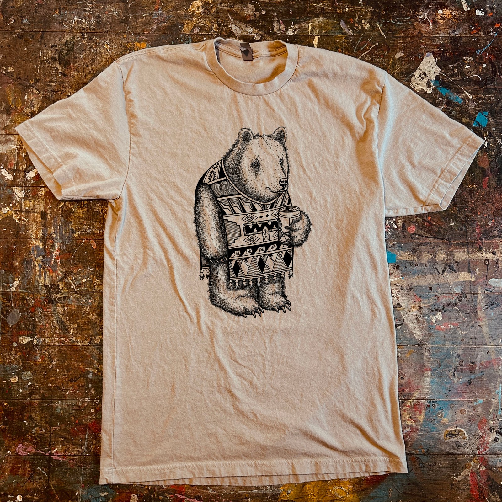 【AMBLER】 Hero bear appears! Embroidered sleeve t-shirt Ambler Paris T Shirt - Boston Terrier Dog Mom Embroidered