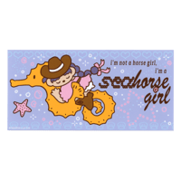 Image 1 of ‘Seahorse Girl’ 🤠🎀 Bumper Sticker