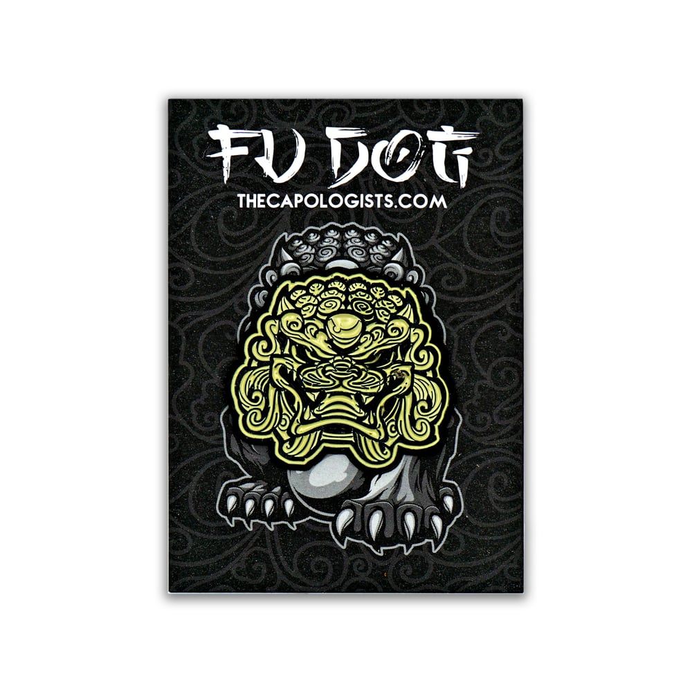 Fu Dog Darkness enamel pin