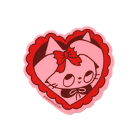 Image 1 of ‘Pretty Kitty!’ Flake Vinyl Sticker