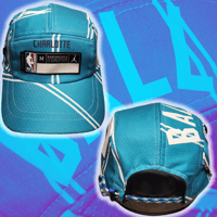 Image 1 of Turquoise Hornets JORDAN 5 panel hat (2/2)