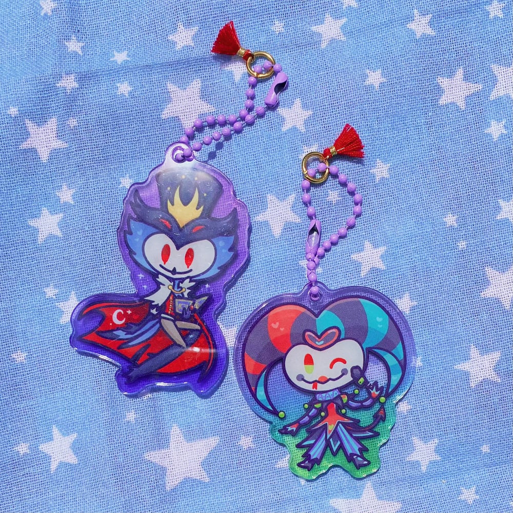 Hazbin Helluva Friends Tinted Keychains