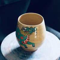Image 1 of Green kirin beaker cup
