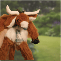 Image 2 of Meet Amabel! - Handmade Highland Cow Plush - Cottagecore