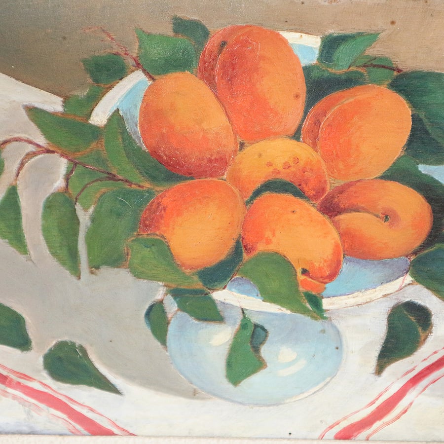 Image of Peinture, coupe aux abricots