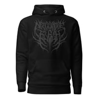 Image 2 of NEEDS MORE BLEGH DEATHCORE HOODIE - BLACKOUT LINE