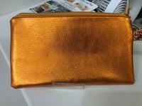 Image 2 of African Gold Fabric Clutch Bag
